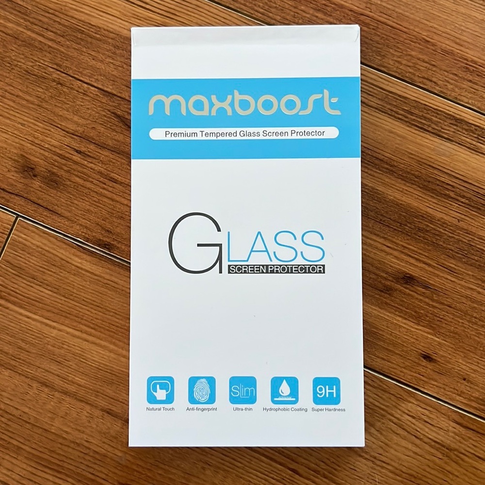 Maxboost Premium Tempered Glass Screen Protector for iPhone X/XS (2 Screens)